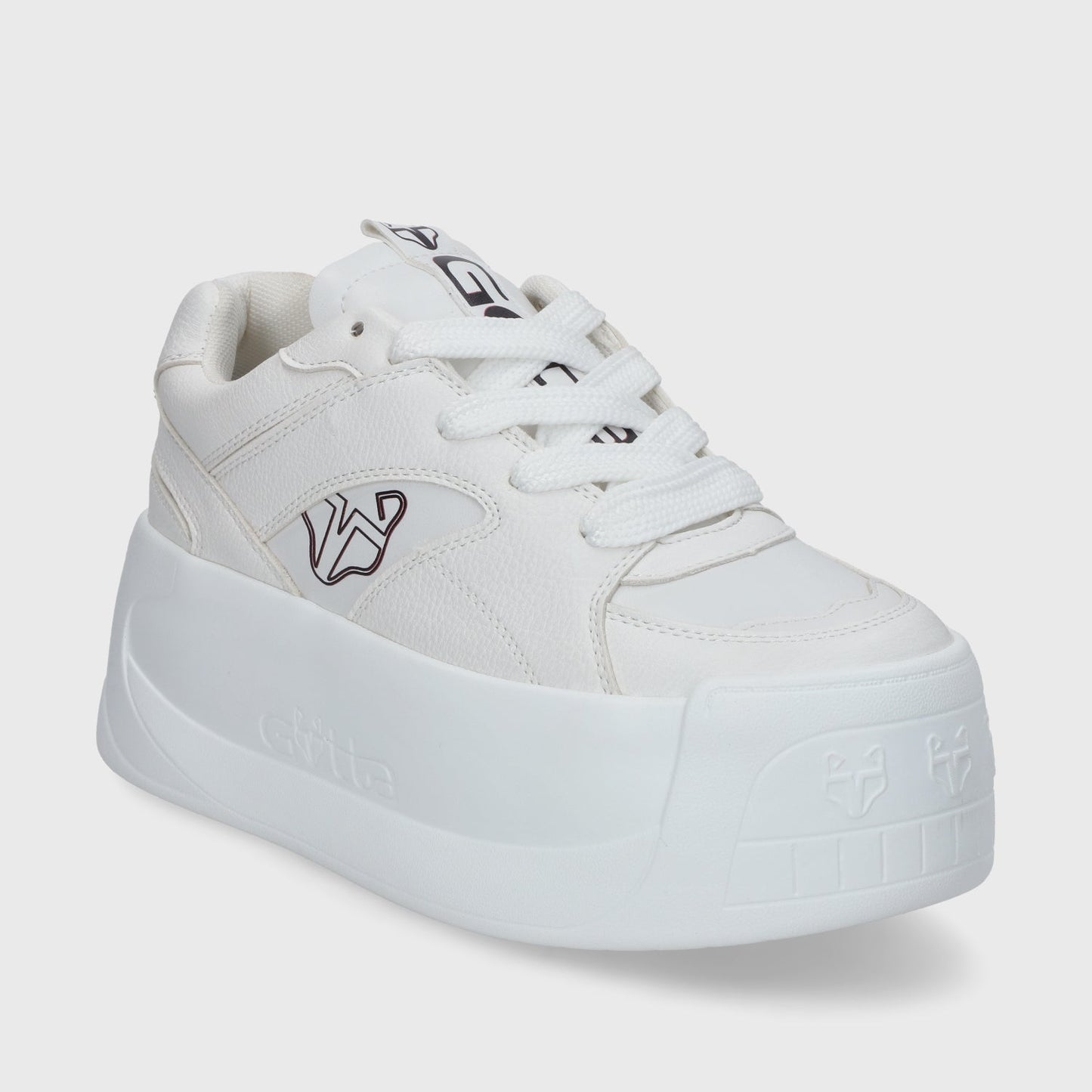 Tenis Plataforma Blanco Mujer C7325