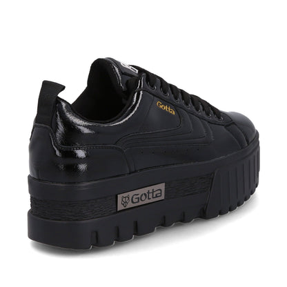 Tenis Plataforma Negro Mujer 23240