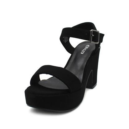 Sandalia Negra Mujer C5473