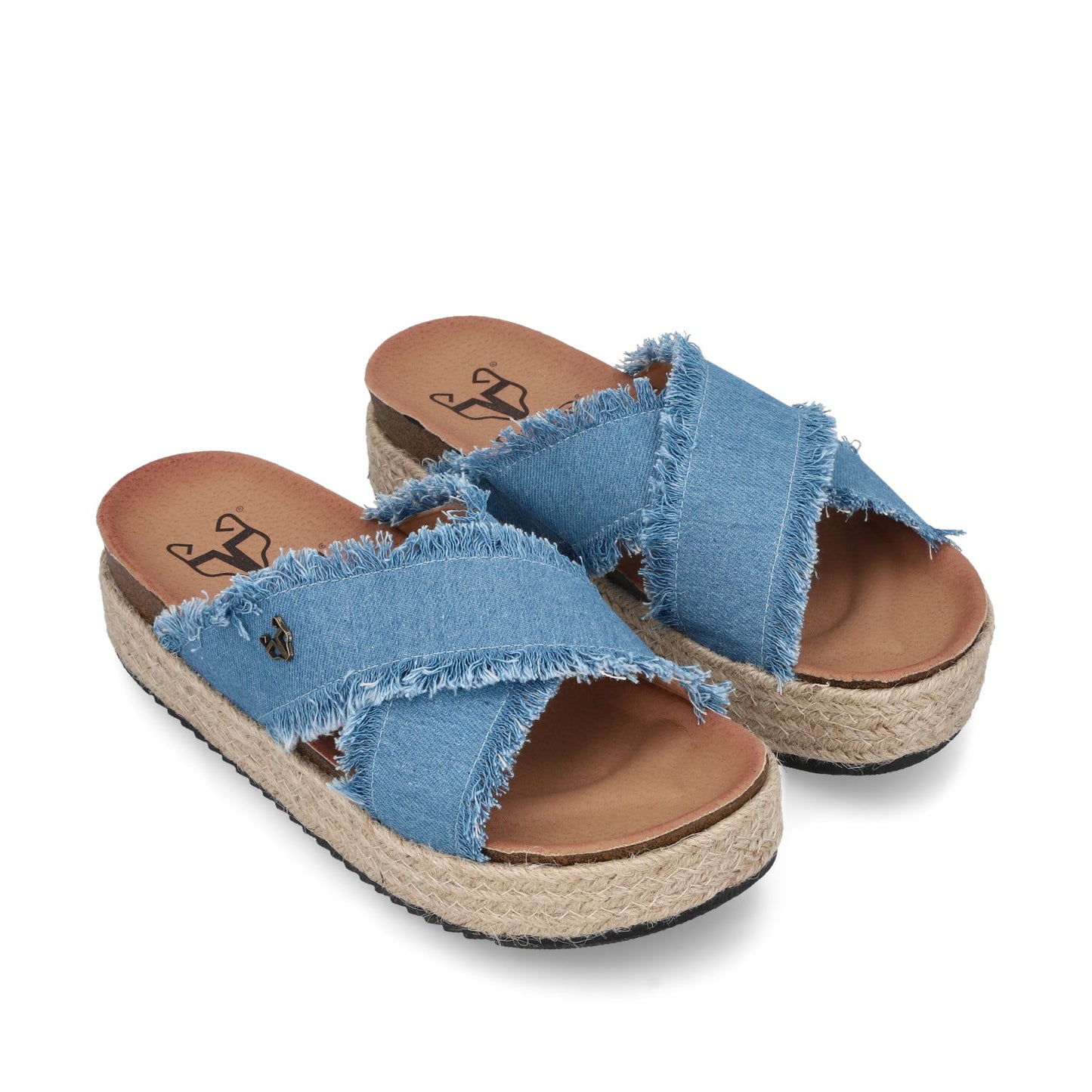 Sandalia Plaforma Denim Mujer 23195