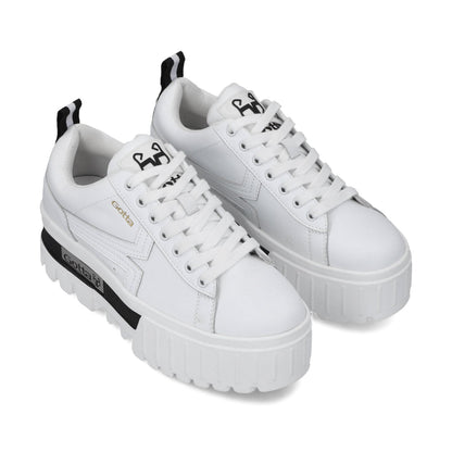 Tenis Plataforma Blanco Mujer 23243