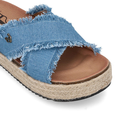 Sandalia Plaforma Denim Mujer 23195