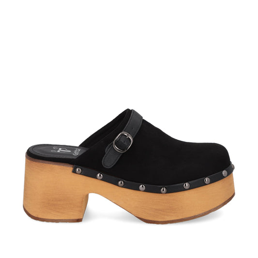 Sandalia Negra Mujer 35265