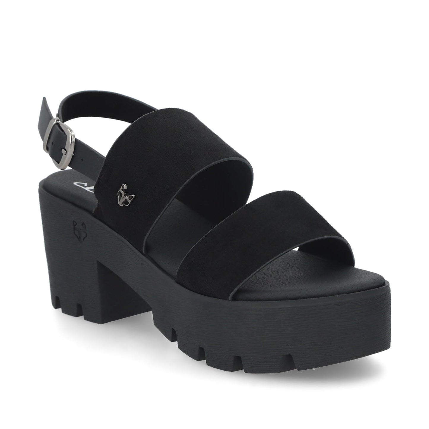 Sandalia Negra Mujer 43021