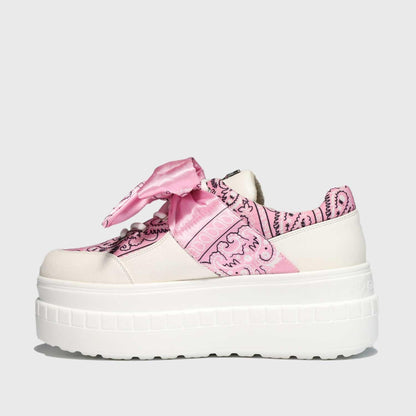 Tenis Blanco Estampada Mujer 13265