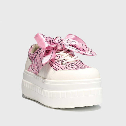 Tenis Blanco Estampada Mujer 13265