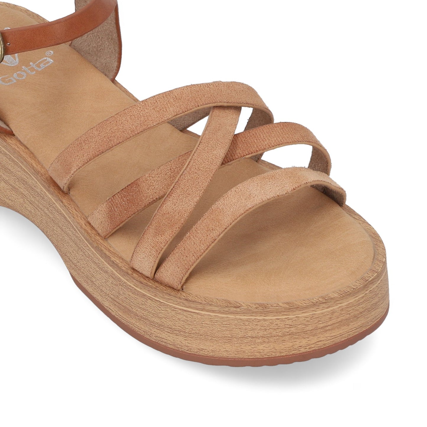 Sandalia Beige Mujer 45892