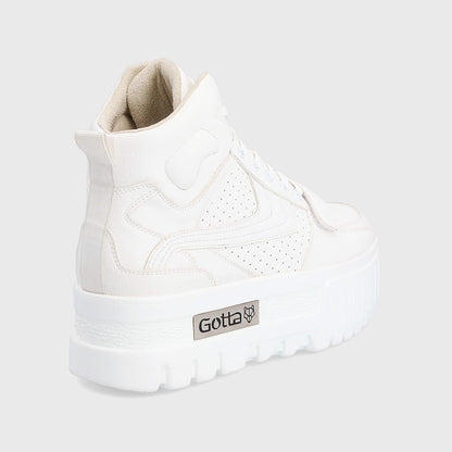 Tenis Plataforma Blanco Mujer 23241