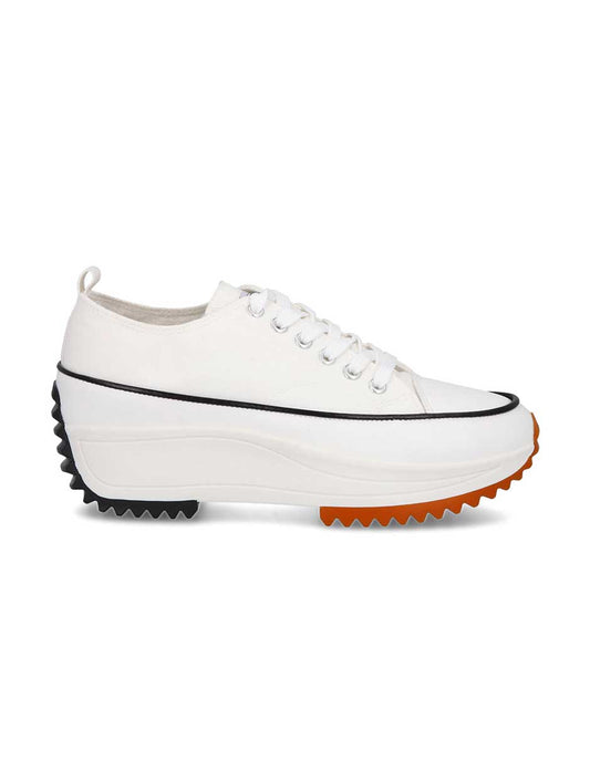 Tenis Plataforma Blanco Mujer 25970