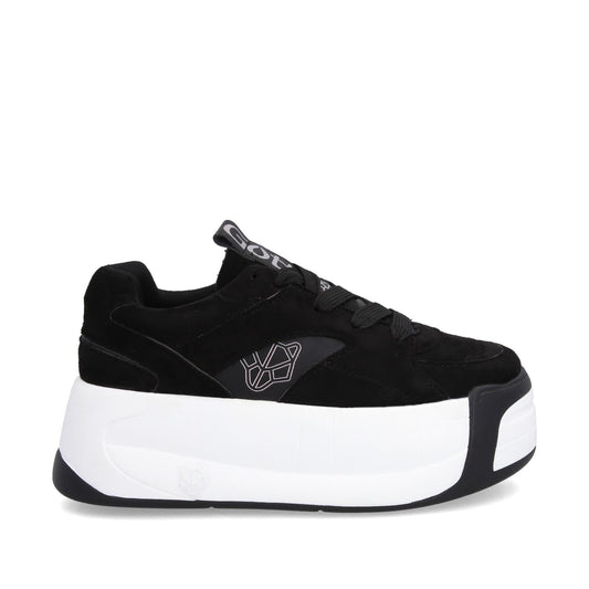 Tenis Plataforma Negro Mujer C7325