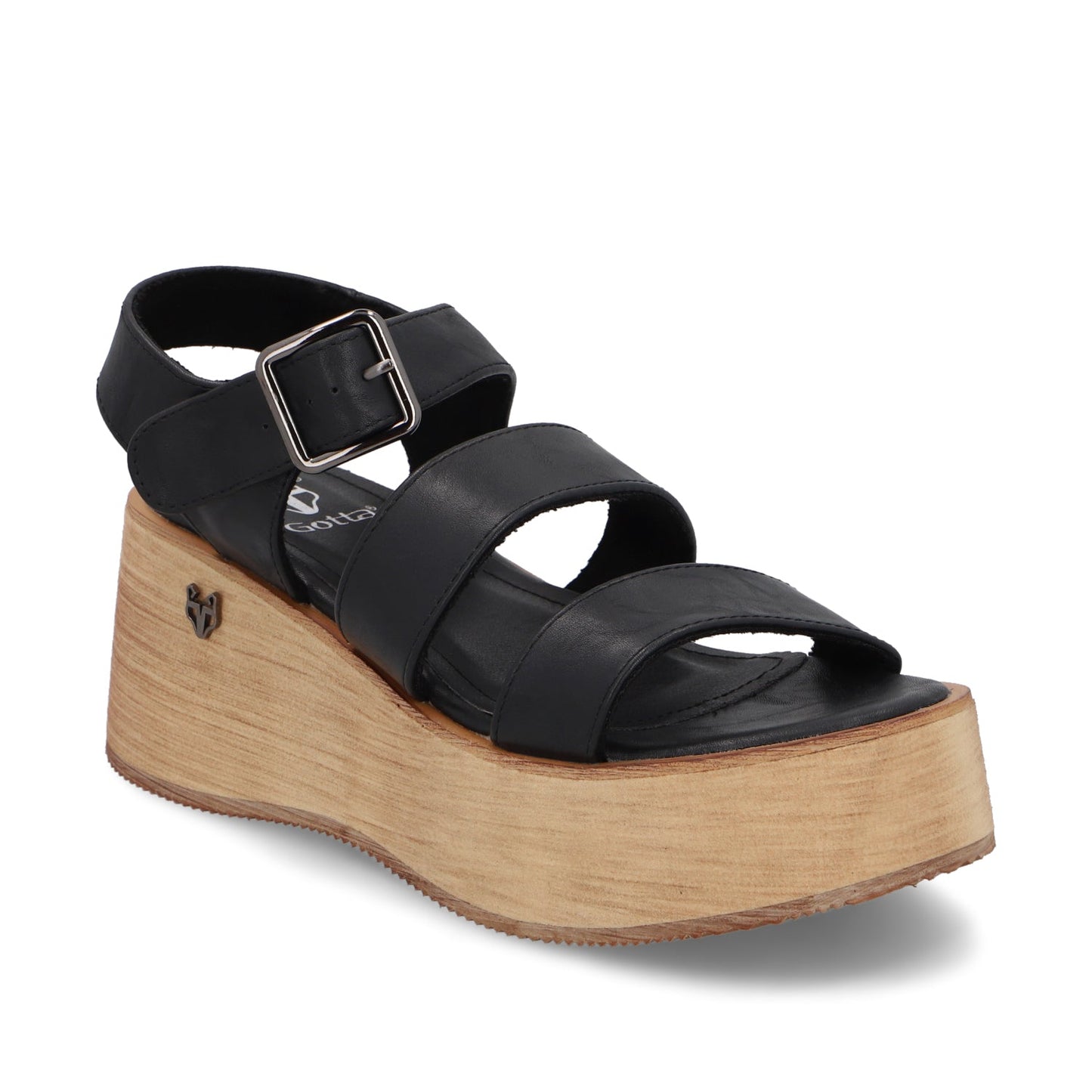 Sandalia Negra Mujer 45842