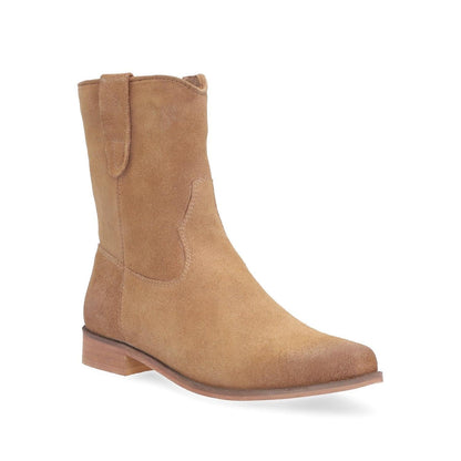 Botín Cuero Beige Mujer 28512