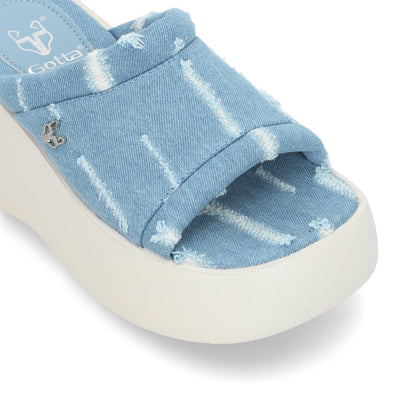 Sandalia Denim Mujer 25223