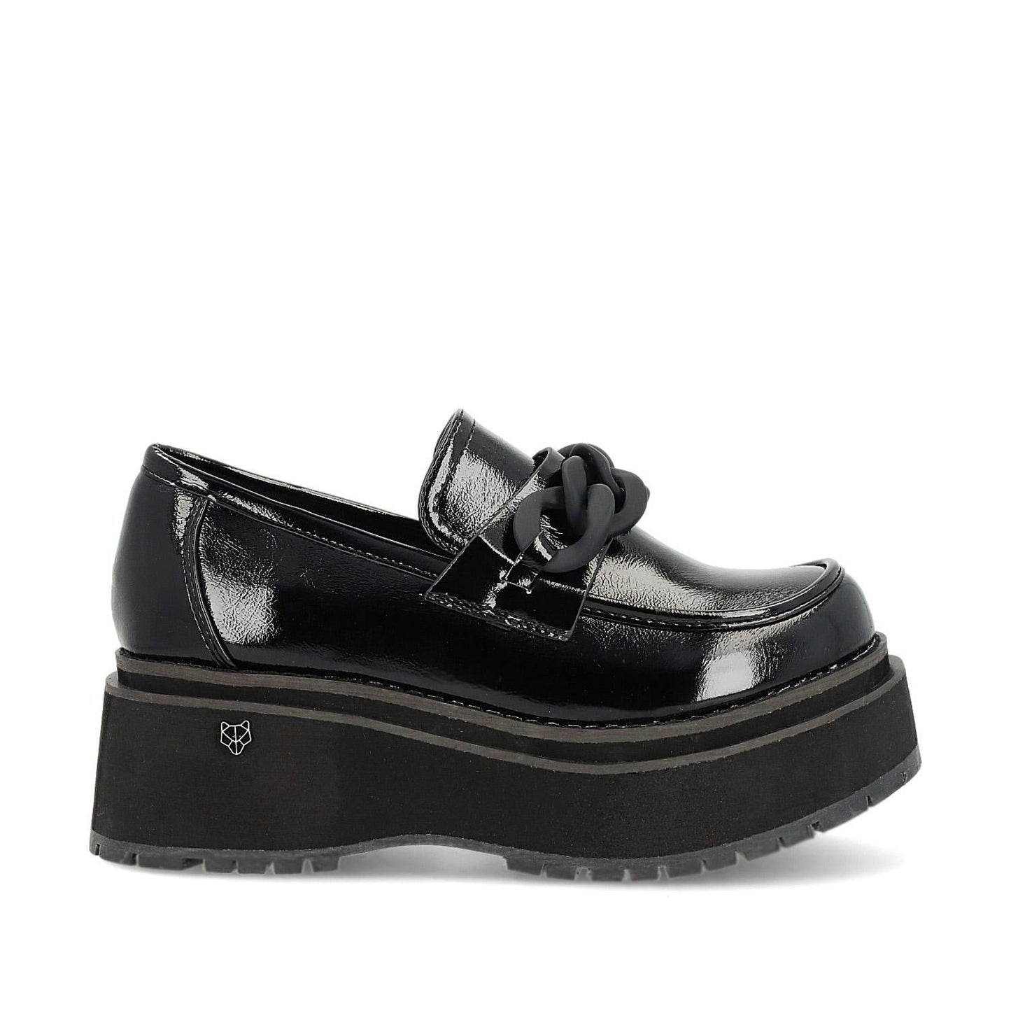 Zapato Plataforma Negro Mujer 15097