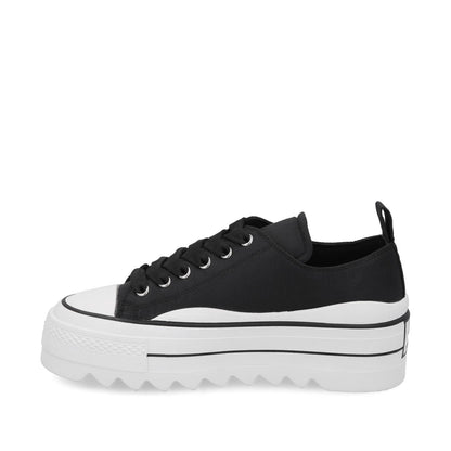 Tenis Plataforma Negro Mujer 33741