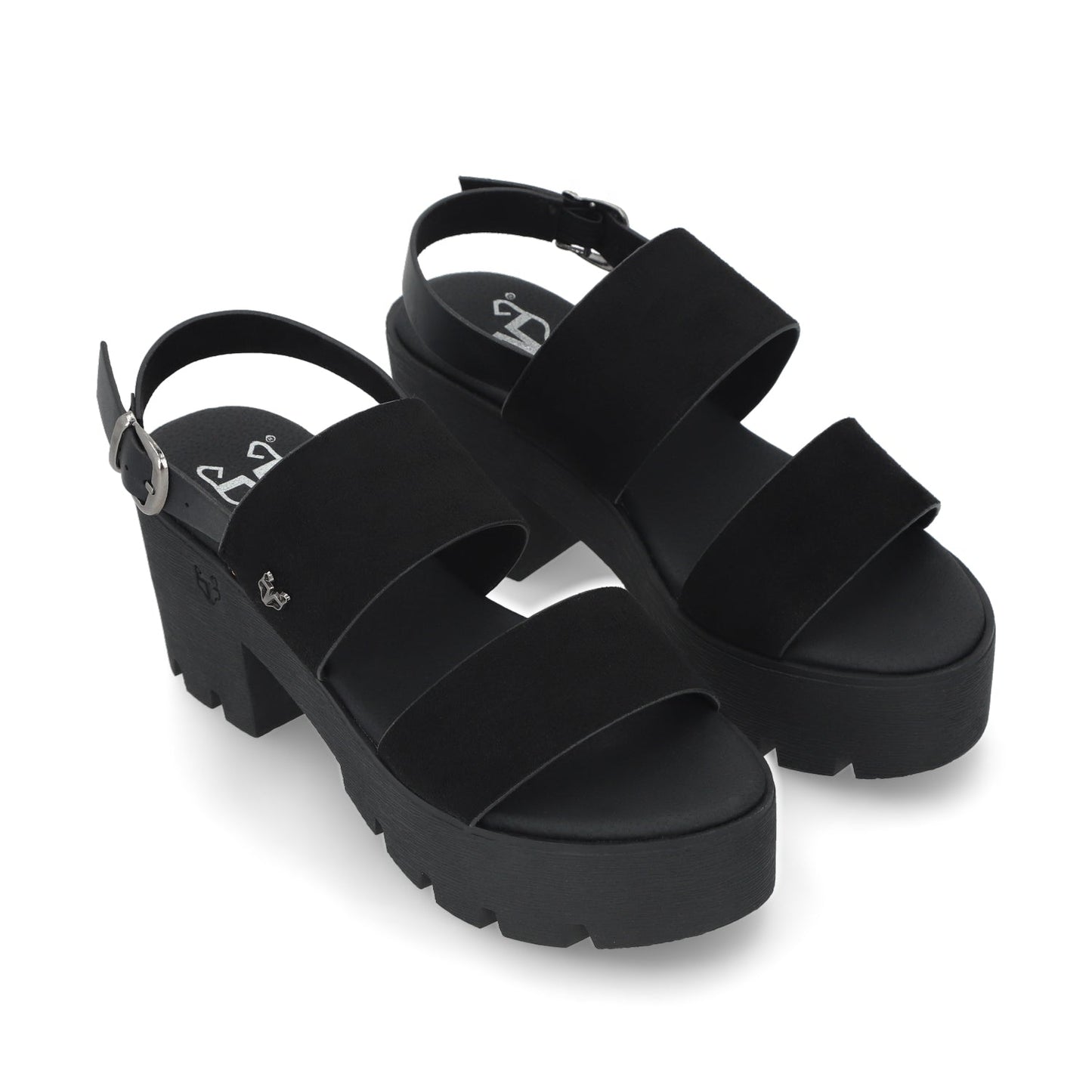 Sandalia Negra Mujer 43021