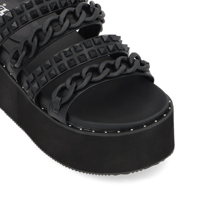 Sandalia Negra B Mujer 1566B