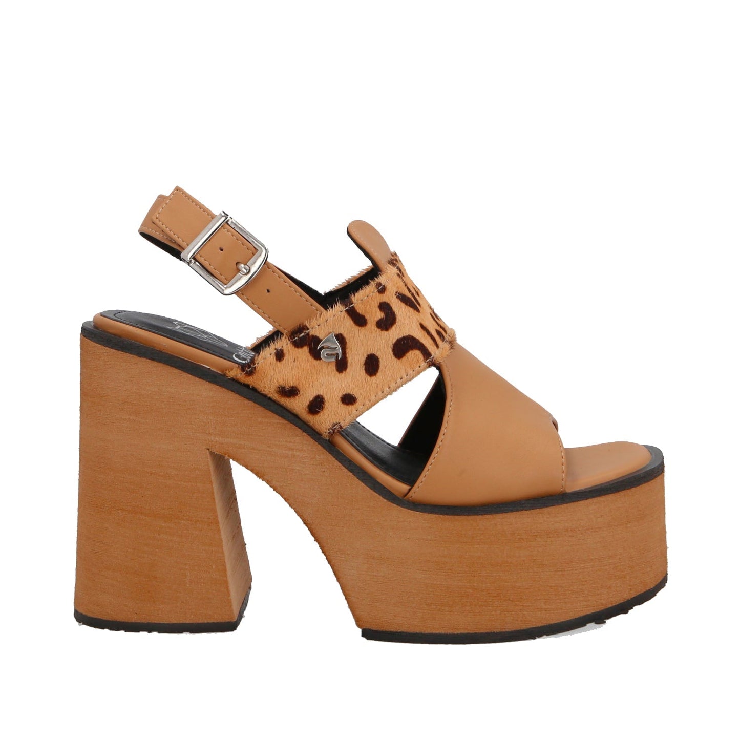 Sandalia Plataforma Animal Print Mujer 35291