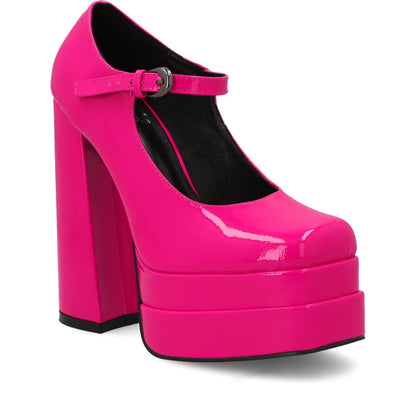 Zapato Plataforma Fucsia Mujer 25913