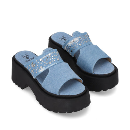 Sandalia Denim Mujer 45983