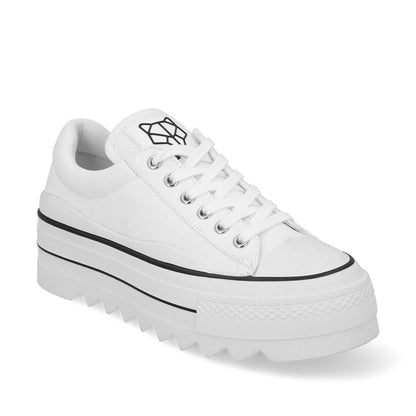 Tenis Plataforma Blanco Mujer 33740