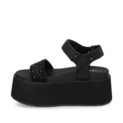 Sandalia Negra Mujer 35185