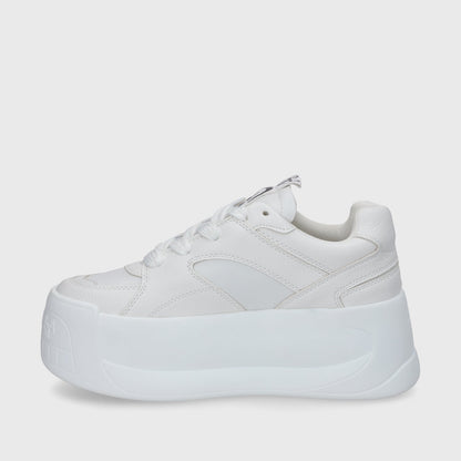 Tenis Plataforma Blanco Mujer C7325