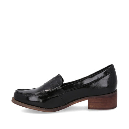 Zapato Negro Charol Mujer 23552