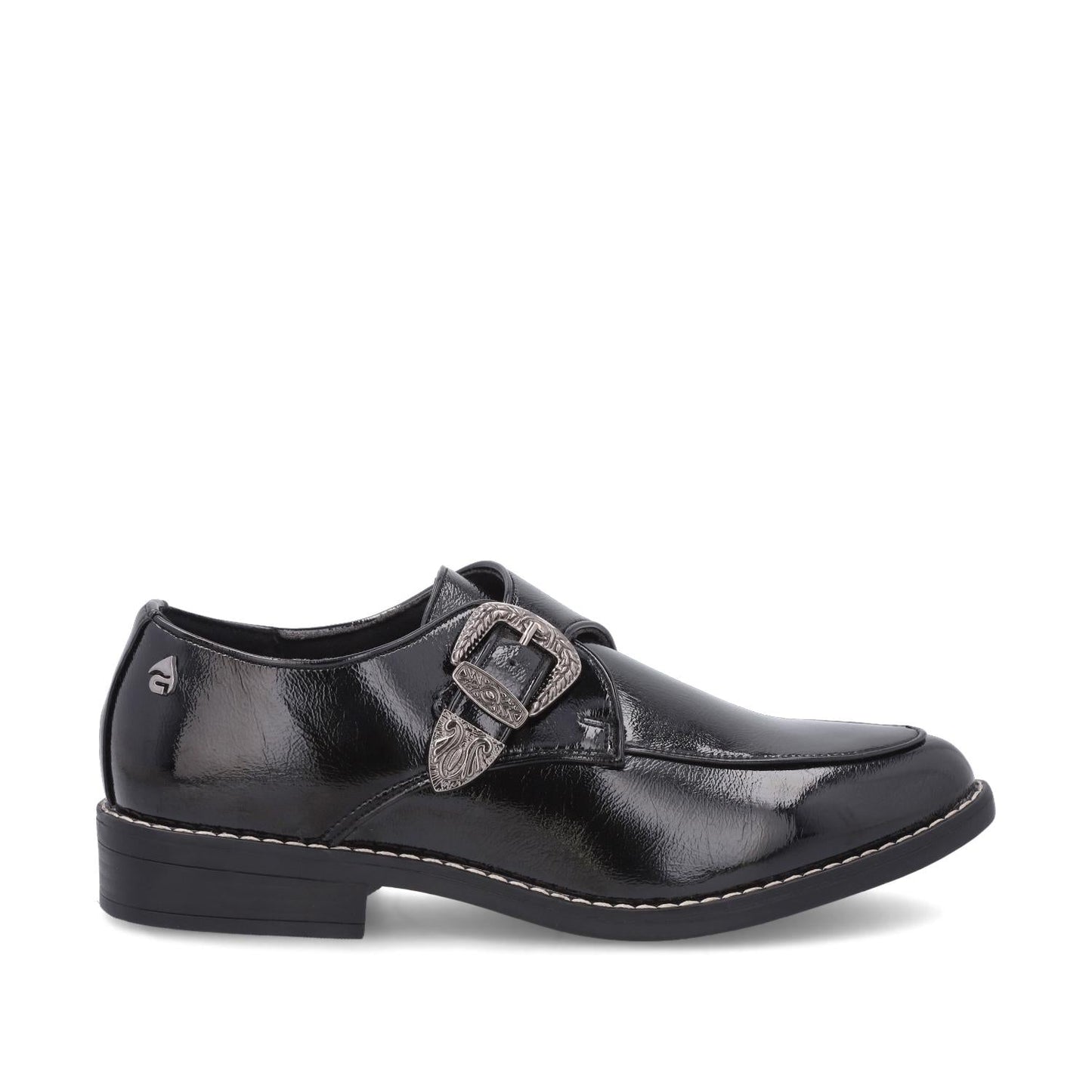 Zapato Negro Charol Mujer 17565