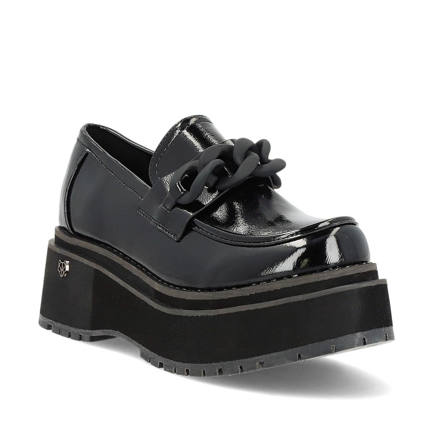 Zapato Plataforma Negro Mujer 15097