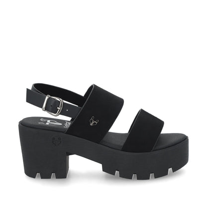 Sandalia Negra Mujer 43021