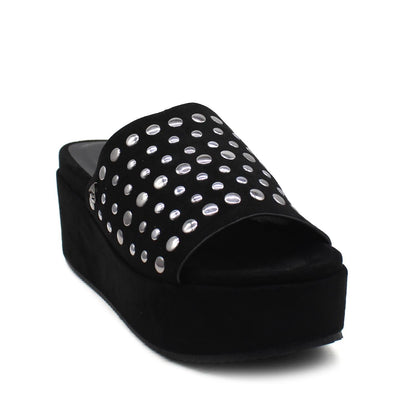 Sandalia Negra Mujer C5483