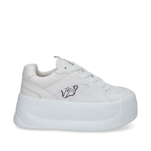 Tenis Plataforma Blanco Mujer C7325