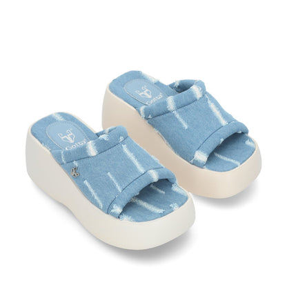 Sandalia Denim Mujer 25223