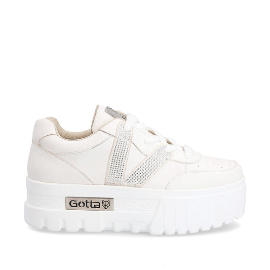 Tenis Plataforma Blanco Mujer 23242