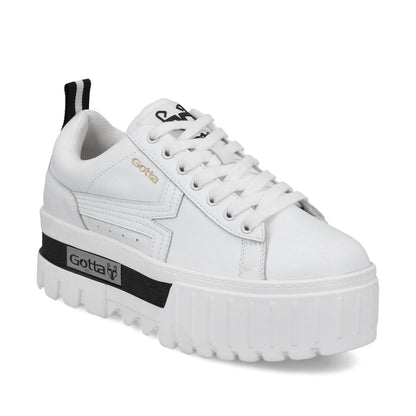 Tenis Plataforma Blanco Mujer 23243