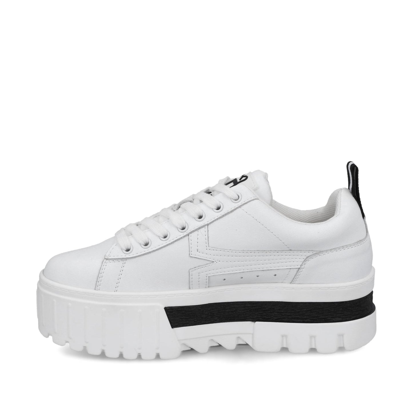 Tenis Plataforma Blanco Mujer 23243