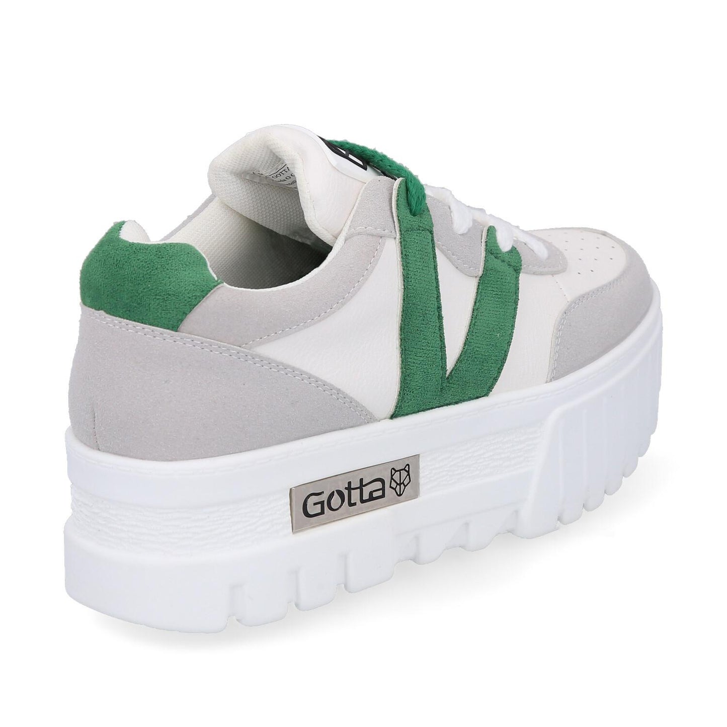 Tenis Plataforma Verde Mujer 23242