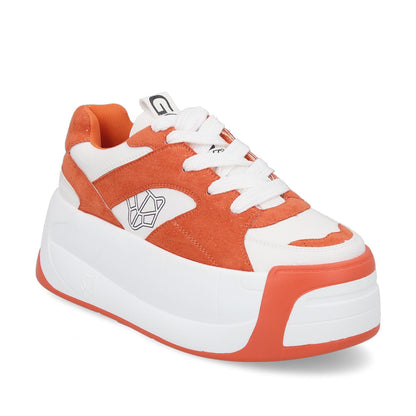 Tenis Plataforma Naranja Mujer C7325