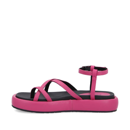 Sandalia Plana Fucsia Mujer 35210