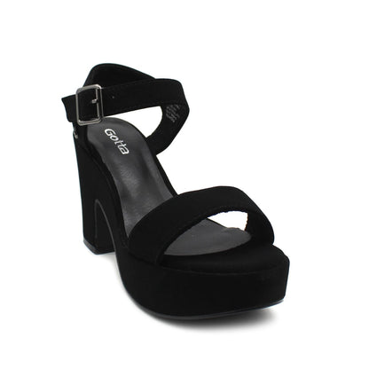 Sandalia Negra Mujer C5473