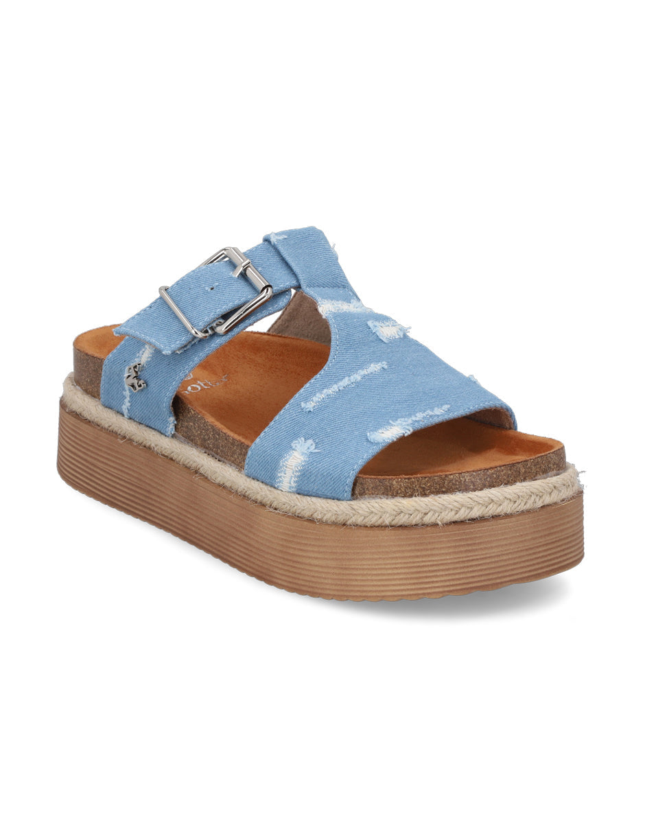 Sandalia Denim Mujer 45861