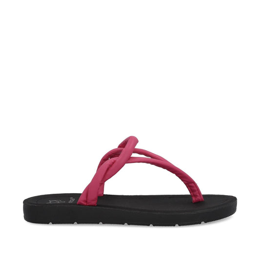 Sandalia Plana Fucsia Mujer 13254