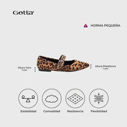 Ballerina Animal Print Mujer 54011