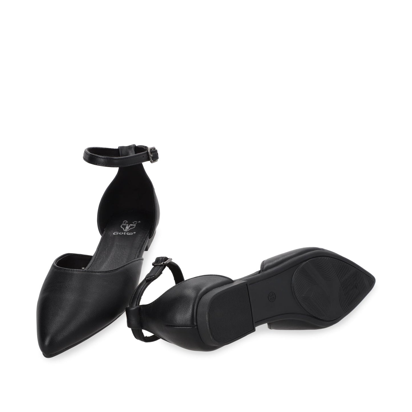Ballerina Plano Negro Mujer 54010