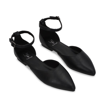 Ballerina Plano Negro Mujer 54010