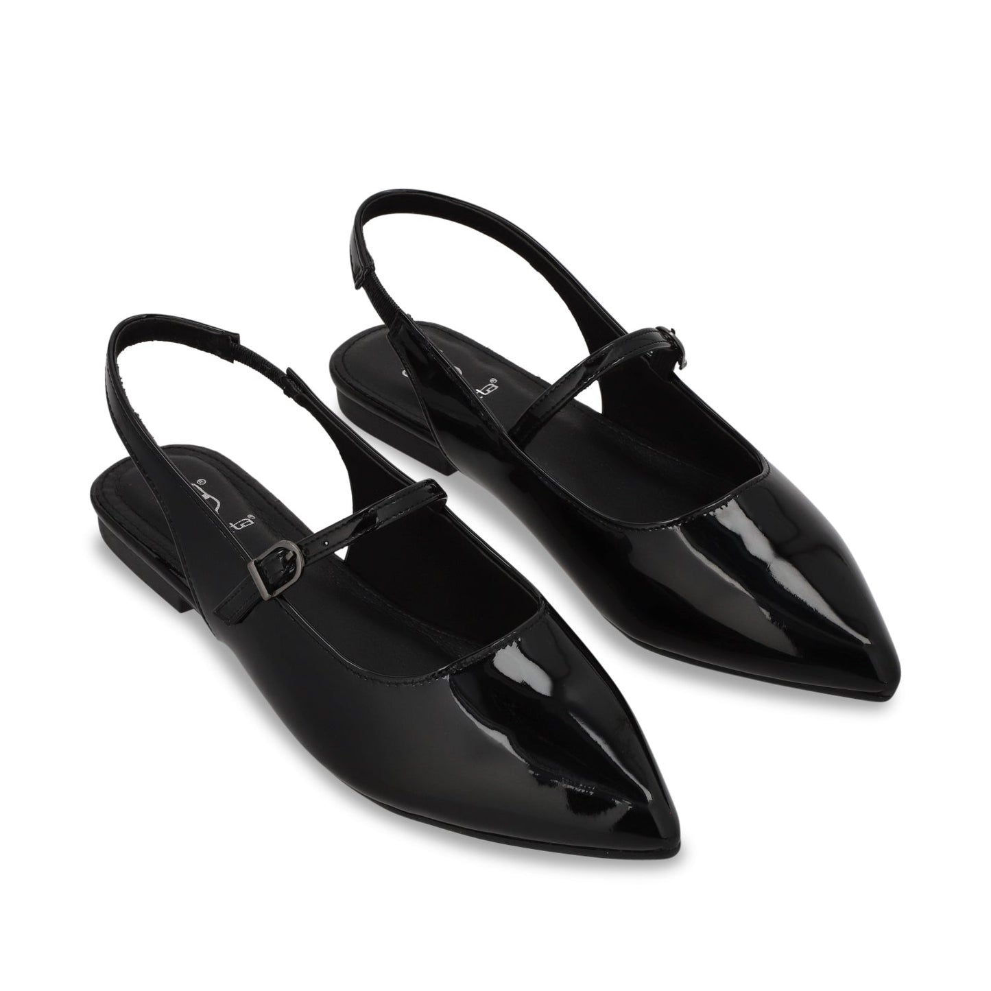 Ballerina Plano Negro Mujer 54012