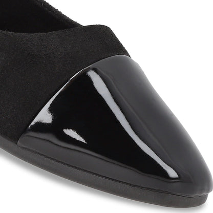 Ballerina Plano Negro Mujer 54020