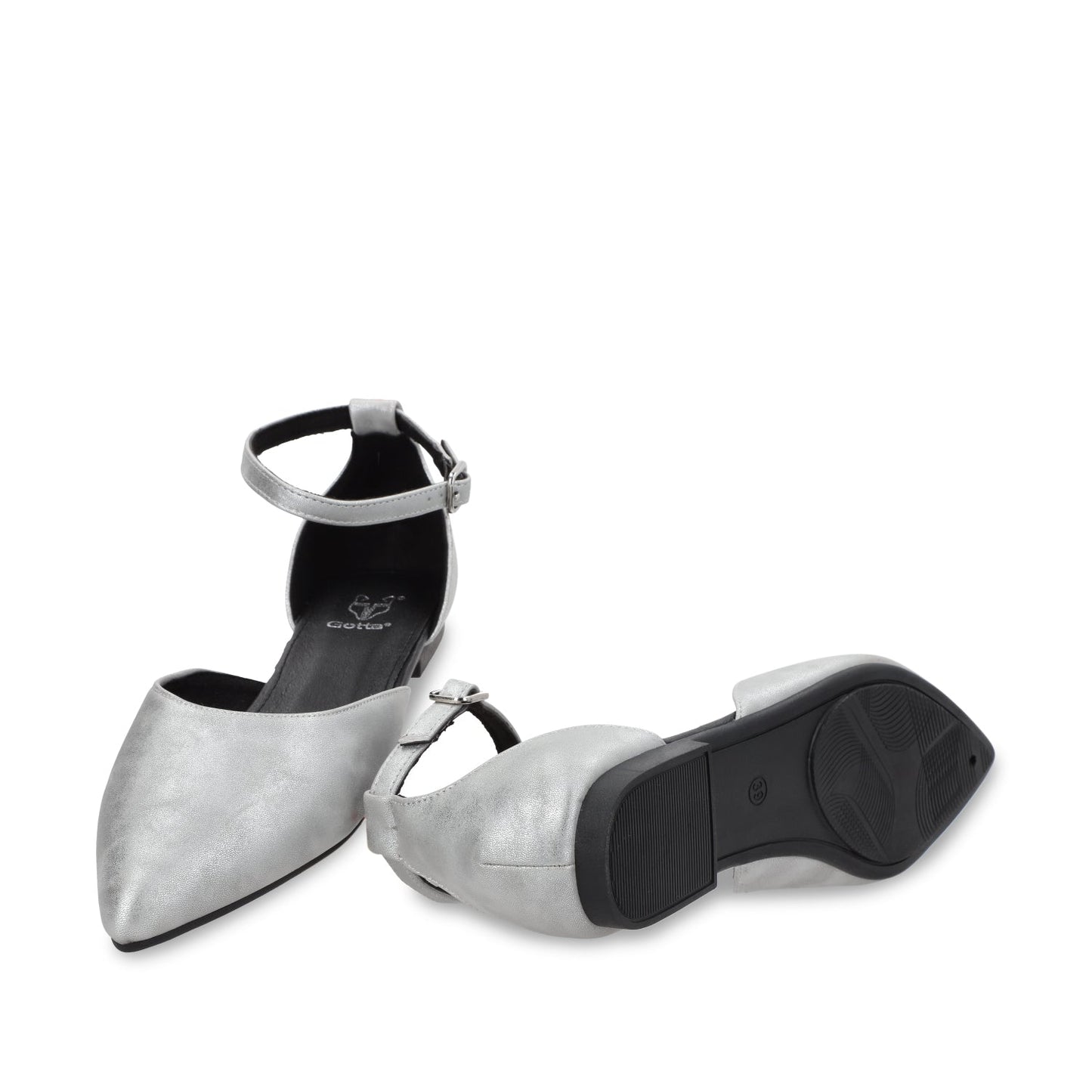 Ballerina Plano Plateado Mujer 54010