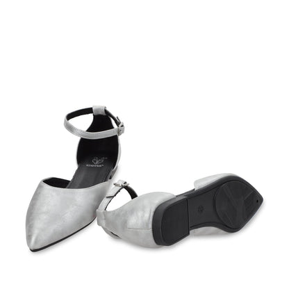 Ballerina Plano Plateado Mujer 54010